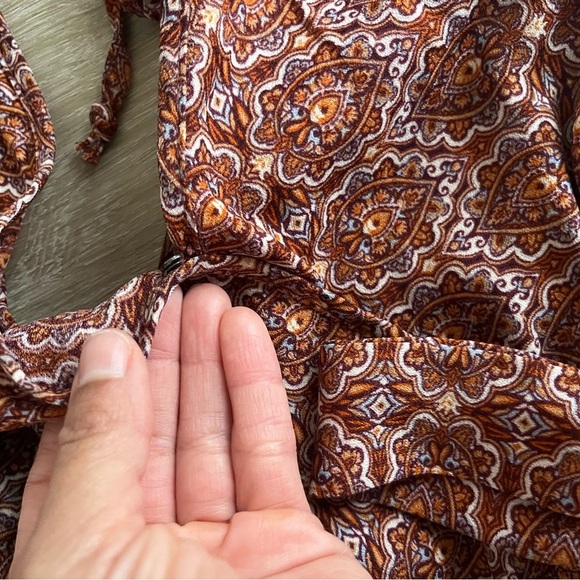 Band of Gypsies B.O.G Collective Maxi Dress Flutter Sleeves size XS Cottage - Picture 8 of 10